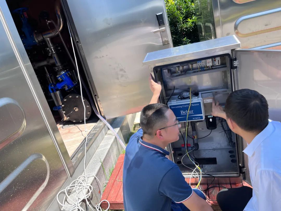 SCM530流動電流儀在上海某水廠的應用現場